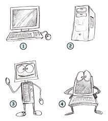 To create the keyboard, just draw a rectangle on the bottom of the screen. Drawing A Cartoon Computer