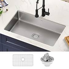 Free two day shipping available. Kraus Ka1us32b Dex 32 Inch Undermount 16 Gauge Antibacterial Stainless Steel Single Bowl Kitchen Sink Kitchenfaucets Com