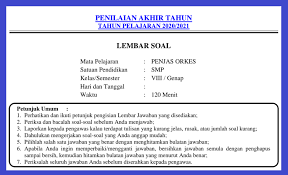 Soal penjaskes smp kelas 7 dan kunci jawaban semester 1 kurikulum 2013. Soal Jawaban Pat Pjok Kelas 8 Smp Tahun 2021 Info Pendidikan Terbaru