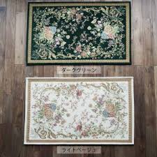 玄関マット 屋内 室内用 ゴブラン 095 ライト ベージュ サイズ 約 70 120 cm おしゃれ な 花柄 ゴブラン織り 薄型 マット 玄関 マット 屋内 玄関マット 玄関マット おしゃれ