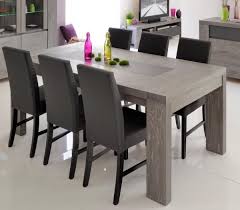 Brunswick Modern Extending Dining Table In Grey Oak Veneer And Lacquered Grey Glass Grey Dining Tables Dining Table Chairs Dining Table In Kitchen