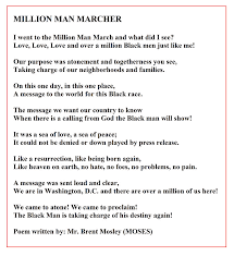 Million Man Marcher Poem By Moses by Adenike AmenRa
