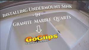 Find install countertop on topsearch.co. How To Install A Undermount Sink In Quartz Using Goclips Youtube