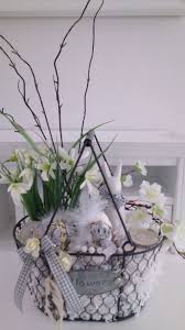 Osterdeko Ostern Fruhling Tischgesteck Ostereier Osterhase Shabby Neu Hase Grau Ostern Deko Osterdeko Ostern