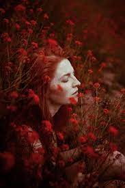 In Red Field By Barbora Binovcova Creative Portraits Portrait Photography Photo