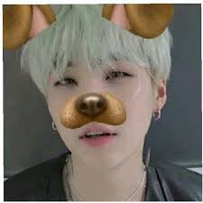 Suga With Puppy Snapchat Filters Bts Snapchats Yoongi Bts Dogs