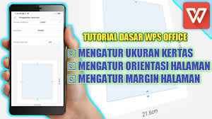 Cara Mengatur Margin Ukuran Kertas Orientasi Halaman Di Wps Office Youtube