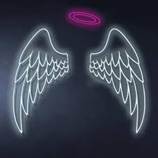 Select a size custom design inches sold out 48*30 inches for rebecca custom inches sold out please select a size. Mighty Be An Angel Neon Sign Neon Me 3 Piece Neon Sign