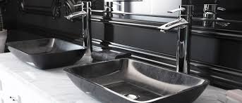 Bathroom water drain, bathroom faucet. Glass Vessel Sinks
