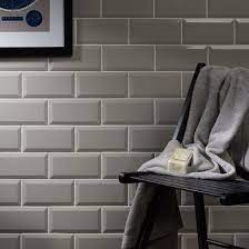 Grout pen tile paint marker: Metro Light Grey Wall Tile 10x20cm Tile Trader