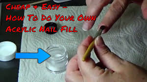 Acrylic nails are used to cover the whole nail or used for at the end of the nail for the tip effect for added beauty. Cheap Easy How To Do Your Own Acrylic Nail Fill Diy Acrylic Nails Acrylic Nails At Home Acrylic Nail Shapes