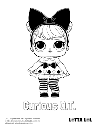 Find out our collection of lol doll coloring pages below. Curious Qt Coloring Page Lotta Lol Coloring Pages Lol Dolls Kids Printable Coloring Pages