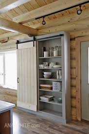 barn door cabinet or pantry ana white