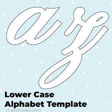 Maybe you would like to learn more about one of these? Free Printable Script Letter Alphabet Template Lower Case Make Breaks