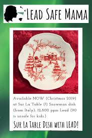 Lead Glazed Snowman Dish From Sur La Table Too Many Dishes From This Brand Have High Lead Glaze Sur La Table Dishes Corelle