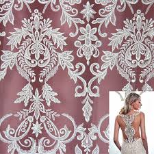 sequin bridal lace fabric