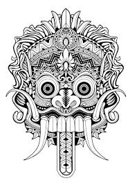 Image Result For Barong Drawing Seni Tato Sketsa Seni Tradisional