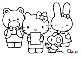 The character's first appearance on an item, a vinyl coin purse, was introduced in japan in 1974 and. Printable Coloring Pages Of Hello Kitty And Friends Coloring Printable B108 Cap
