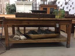 antique french work table, kitchen