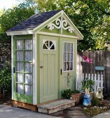 Garden Shed From Old Doors Cottage Garden Sheds Backyard Sheds Building A Shed