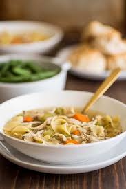 The recipe uses a whole chicken and fresh veggies. Chicken Carcass Soup Baking Mischief