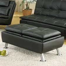 It is not only a. Coaster Ottomans Faux Leather Storage Ottoman With Reversible Tray Tops Value City Furniture Ottomans