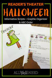 Halloween Readers Theater Elementary Reading Readers Theater Speech And Language