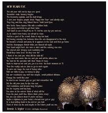Poem New Year S Eve New Years Eve New Year Poem Newyear
