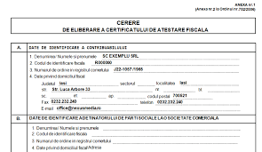 Software Analiza Actualizare Cerere De Eliberare A Certificatului De Atestare Fiscala