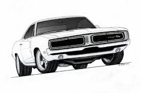 Black And White Dodge Challenger Clipart Pin On Favorite Mopars