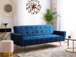 Avant de trouver la perle rare, choisissez d'abord la pièce où votre canapé prendra place et définissez son utilisation. Canape Convertible Velours Bleu Marine Selnes Beliani Fr