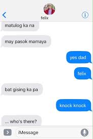 Funniest knock knock jokes about orange juice. Aly Is Mark S Dude On Twitter 121 Joke Lang Guys Marami Rami Pa To Stay With Me Pls