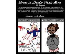 Draco In Leather Pants Meme Hamilton Amino