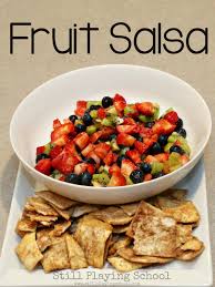 Fruit Salsa Recipe For Kids Fruit Salsa Healthy Snacks Recipes Kids Meals