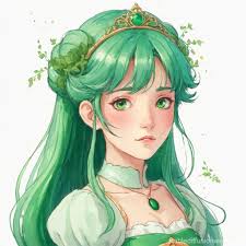 green princess Prompts