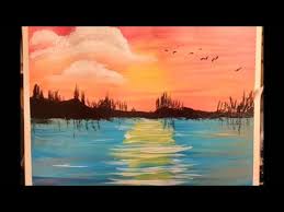 Simple step by step acrylic painting for beginners you can paint this. Sunset Beach Speed Painting Acrylic Painting For Beginners Painting With Oil Paints