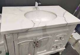 Any one of our glass vanities will add a sense of style and freshness to any bathroom. Calacatta Artificial Stone Cultured Marble Nano Glass Bathroom Vanity Tops Buy Vanity Top Bathroom Vanity Tops Cultured Marble Vanity Tops Product On Alibaba Com