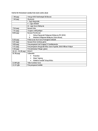 Yang ada hanya hari ini dan akan datang. Tentatif Program Sambutan Hari Guru 2018
