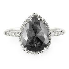 Black And White Engagement Ring Pin On Wedding