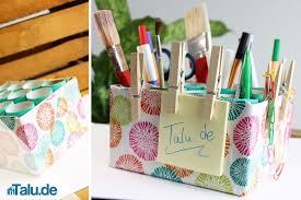 Diy desk organizer | design improvised / einfache anleitungen zum selber basteln. Basteln Mit Klopapierrollen 5 Diy Ideen Fur Kreative Klorollen Talu De