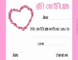 salon gift certificates templates