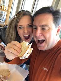 Fighting over a sandwich from MacReady Artisan Bread Company. Who do you  think won?