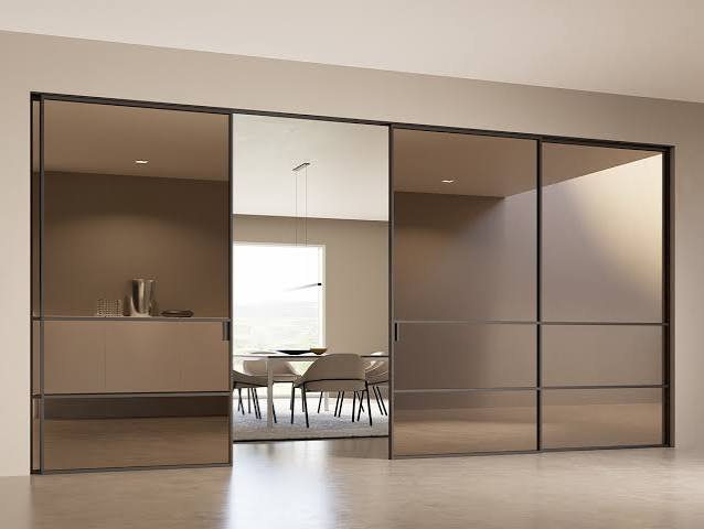 Euro Bronze Glass Interior Sliding Doors