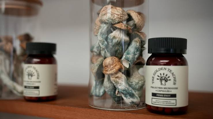 Golden Teacher Microdose Capsule Formulations, AI generated