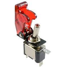 Illuminated Led Toggle Switch With Missile Style Flick Cover 12v Car Dash Toggle Switch Car Switch