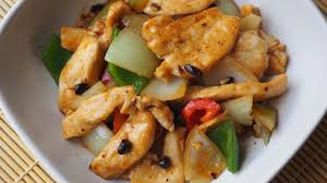 Chicken And Green Pepper With Black Bean Sauce Recipe Youtube Black Bean Sauce Stuffed Peppers Stuffed Green Peppers