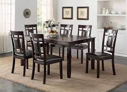Sophisticated soft contemporary design is achieved in your dining room with the addition of the savion collection by homelegance. Espresso Dining Table Set Off 58
