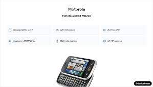 Motorola DEXT MB220 Full Device ...