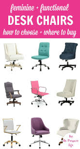 If You Re Planning To Makeover Your Home Office Or Craft Room And Need Ideas For A Pretty And Comfy Desk Chair Feminine Desk Chair Desk Chair Desk Chair Comfy