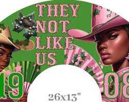 AKA Sorority PNG: Pink & Green Boots